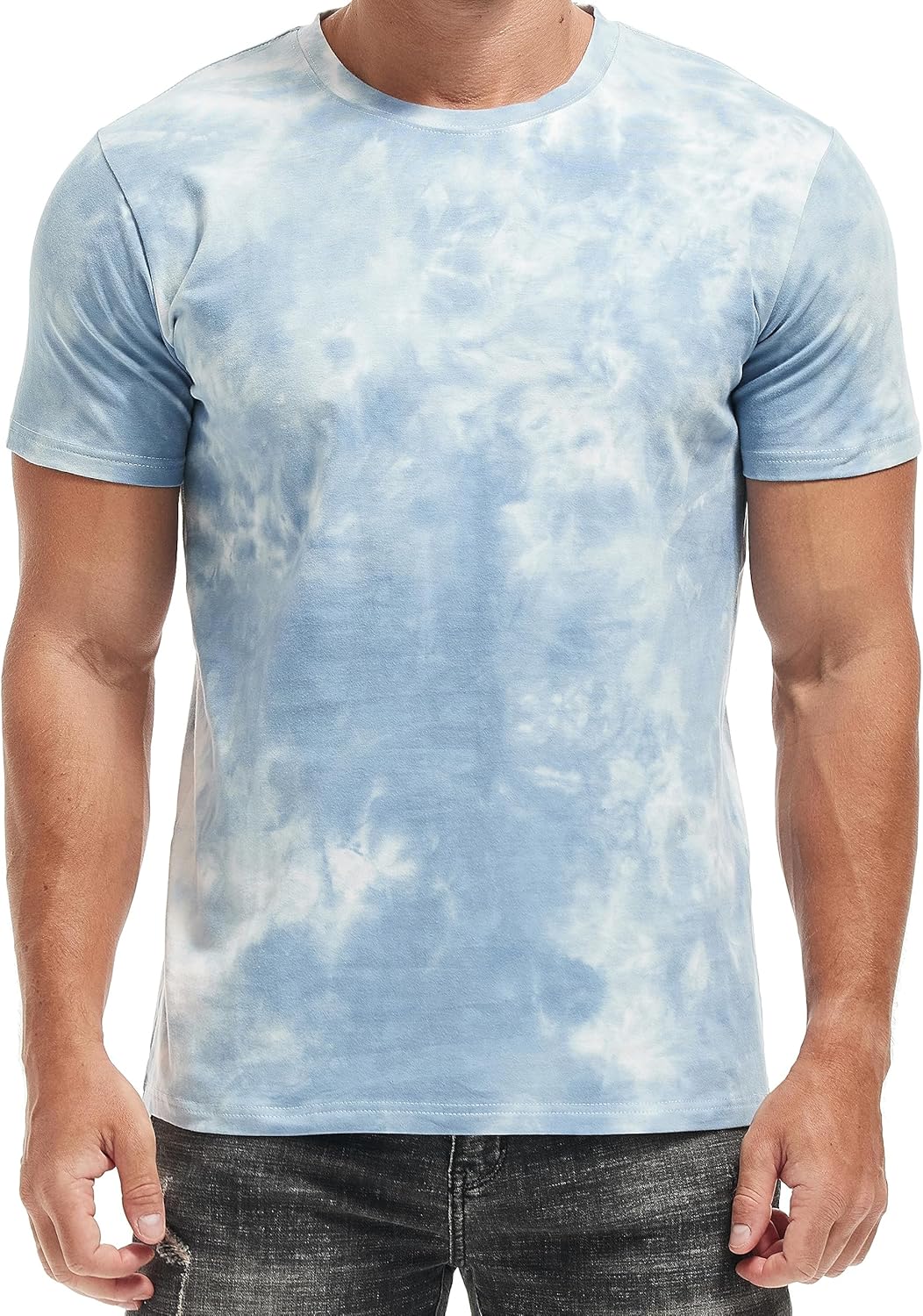 RONOMO Menʼs Fashion Printed Tee Top Casual Print T-Shirt