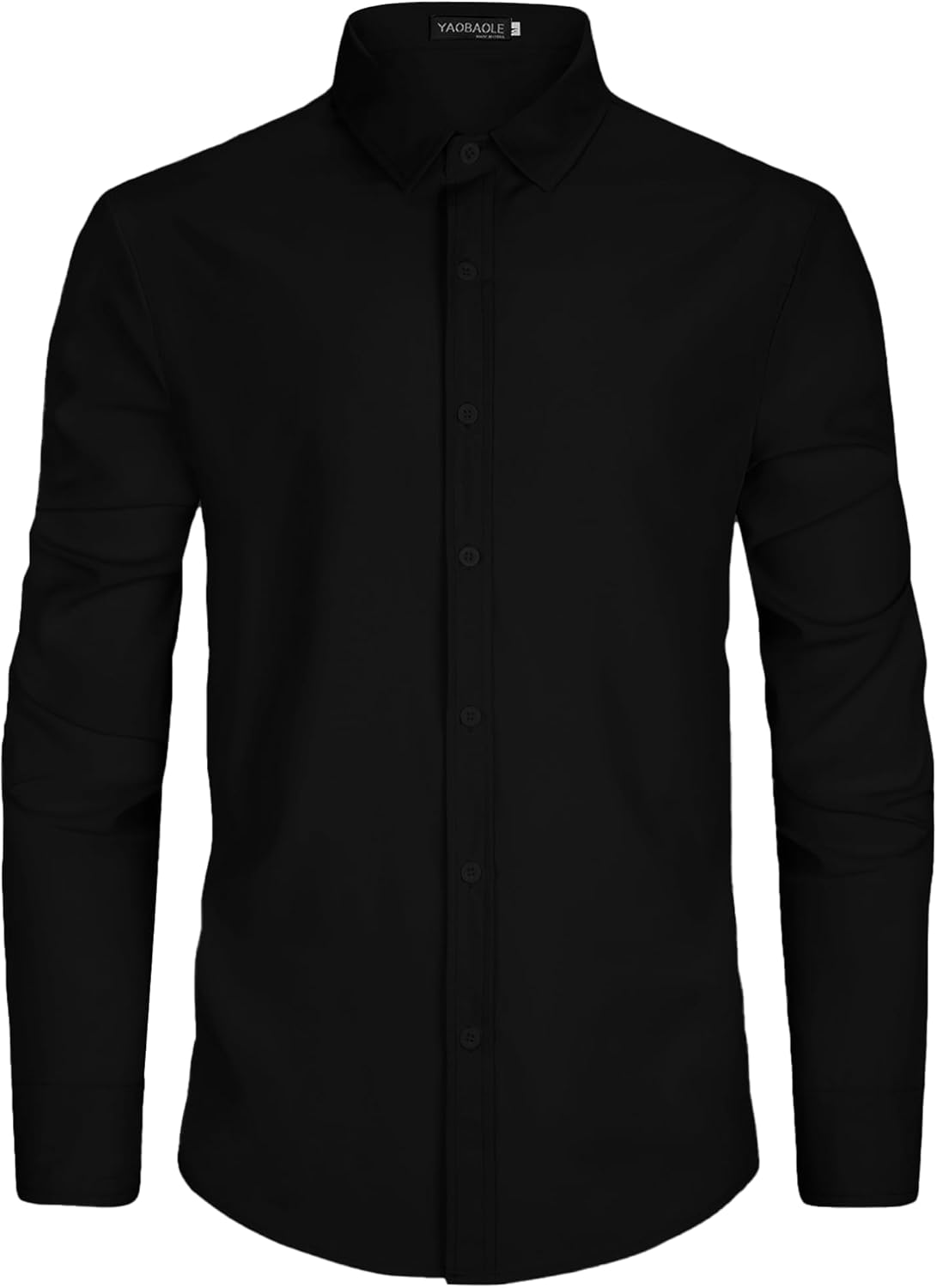 PARKLEES Menʼs Hipster Urban Design Regular Fit Long Sleeve Casual Business Button Up Dress Shirts