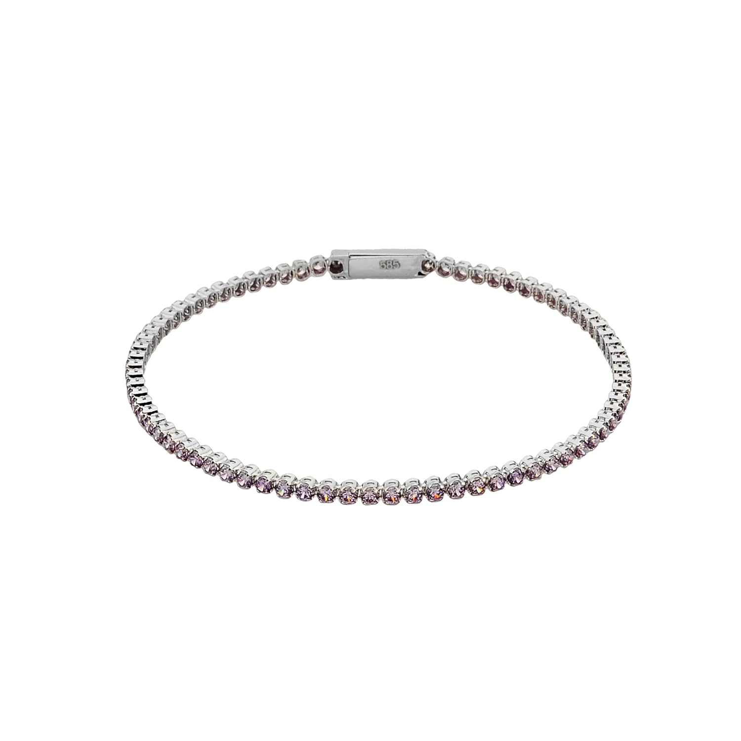 PAVOI 14K Gold Plated Cubic Zirconia Classic Tennis Bracelet