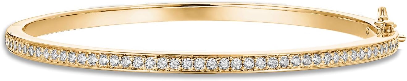 PAVOI 14K Gold Plated Cubic Zirconia Classic Tennis Bracelet