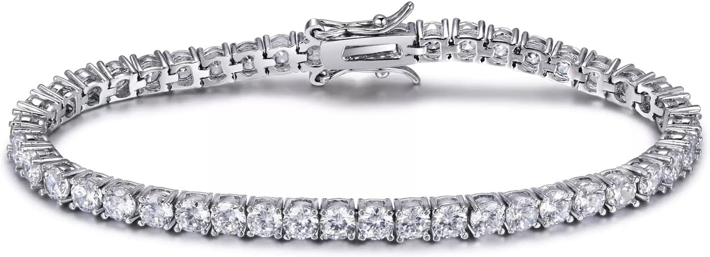 PAVOI 14K Gold Plated Cubic Zirconia Classic Tennis Bracelet