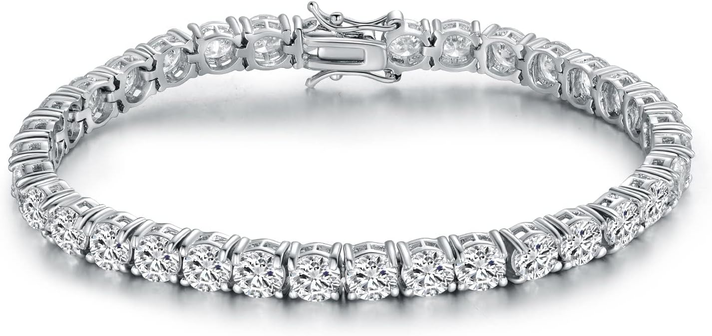 PAVOI 14K Gold Plated Cubic Zirconia Classic Tennis Bracelet