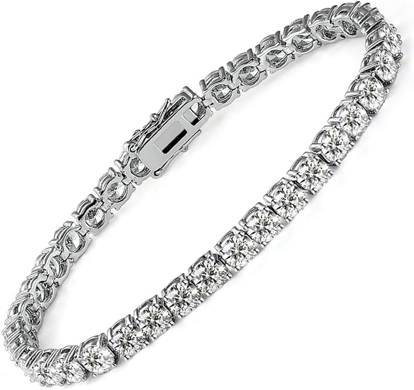 PAVOI 14K Gold Plated Cubic Zirconia Classic Tennis Bracelet