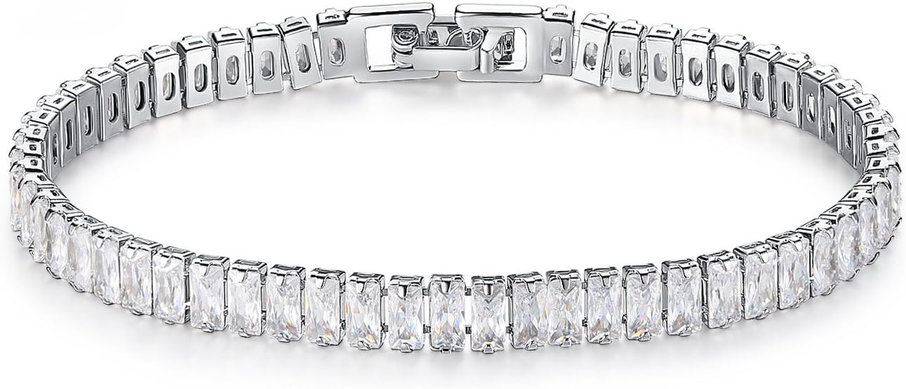 PAVOI 14K Gold Plated Cubic Zirconia Classic Tennis Bracelet