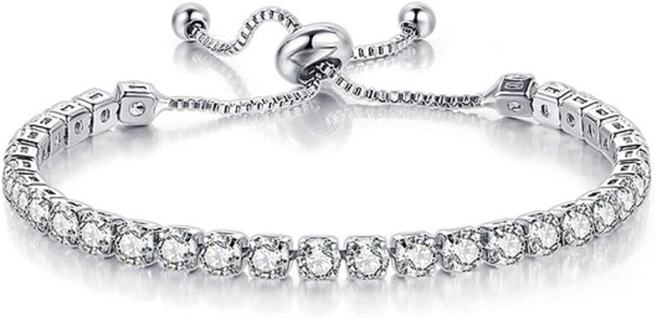 PAVOI 14K Gold Plated Cubic Zirconia Classic Tennis Bracelet