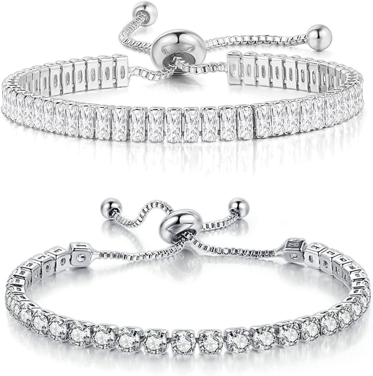 PAVOI 14K Gold Plated Cubic Zirconia Classic Tennis Bracelet