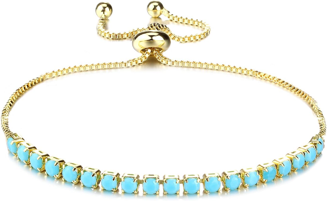 PAVOI 14K Gold Plated Cubic Zirconia Classic Tennis Bracelet