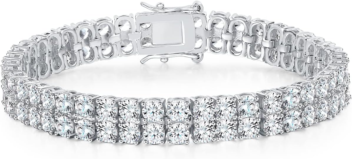 PAVOI 14K Gold Plated Cubic Zirconia Classic Tennis Bracelet