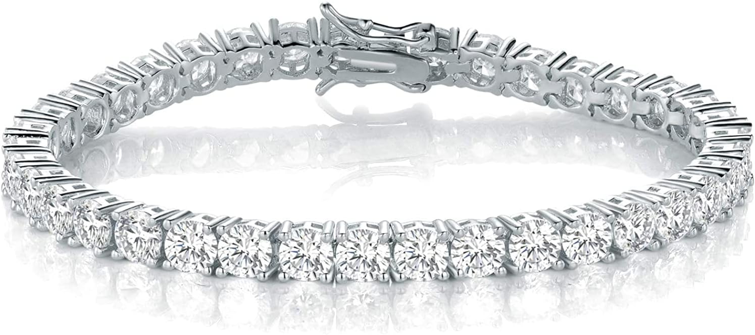 PAVOI 14K Gold Plated Cubic Zirconia Classic Tennis Bracelet