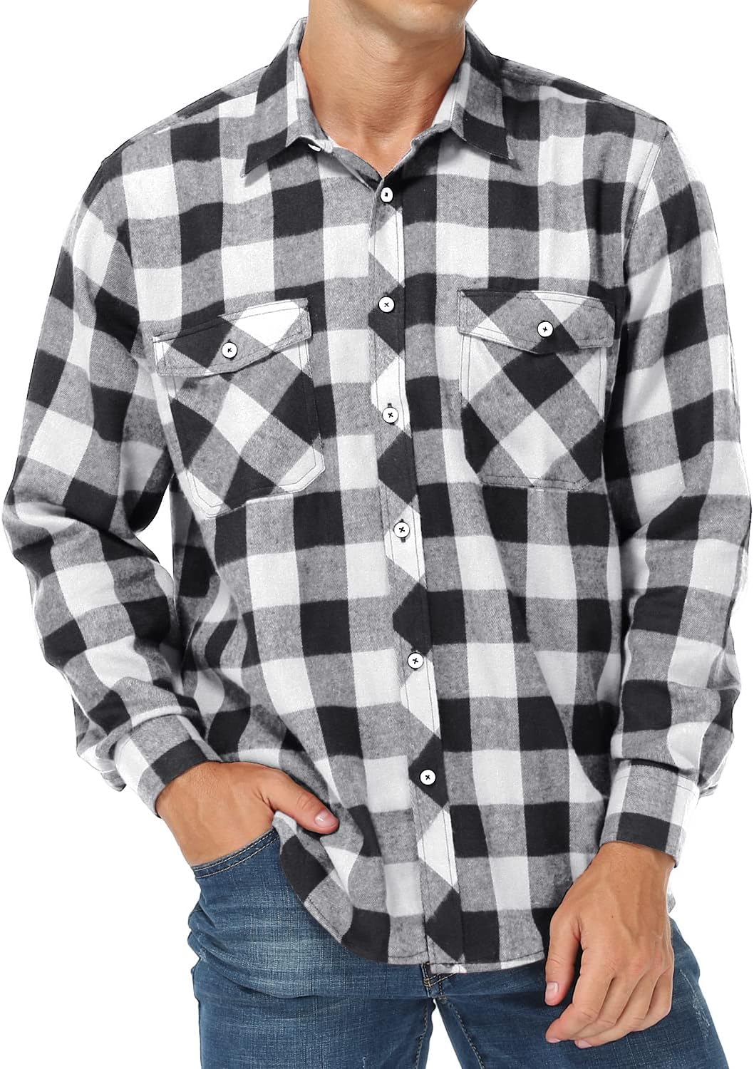 ack and Jones Mens Gingham Shirt