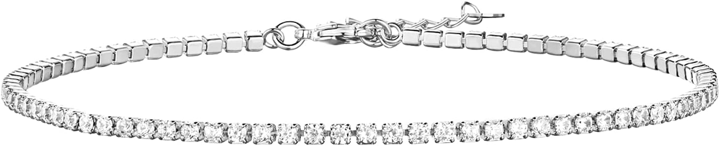 PAVOI 14K Gold Plated Cubic Zirconia Classic Tennis Bracelet