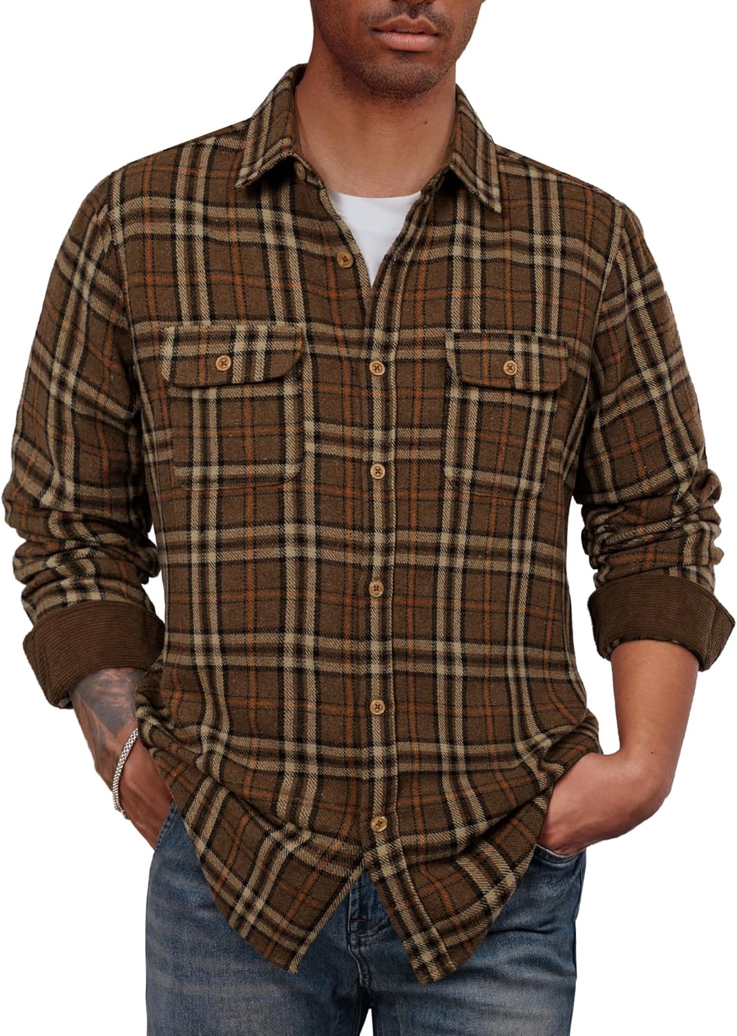 ack and Jones Mens Gingham Shirt